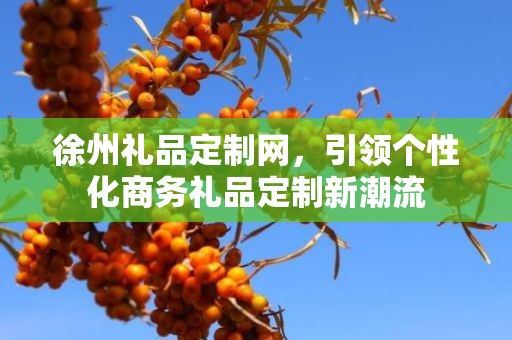 徐州礼品定制网，引领个性化商务礼品定制新潮流