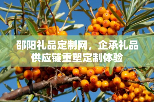 邵阳礼品定制网，企承礼品供应链重塑定制体验