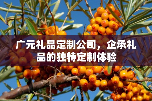 广元礼品定制公司，企承礼品的独特定制体验