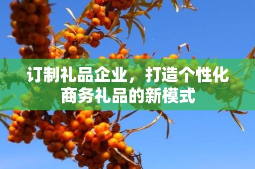 订制礼品企业，打造个性化商务礼品的新模式