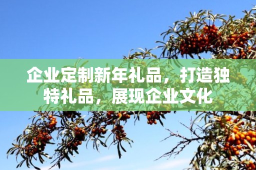 企业定制新年礼品，打造独特礼品，展现企业文化